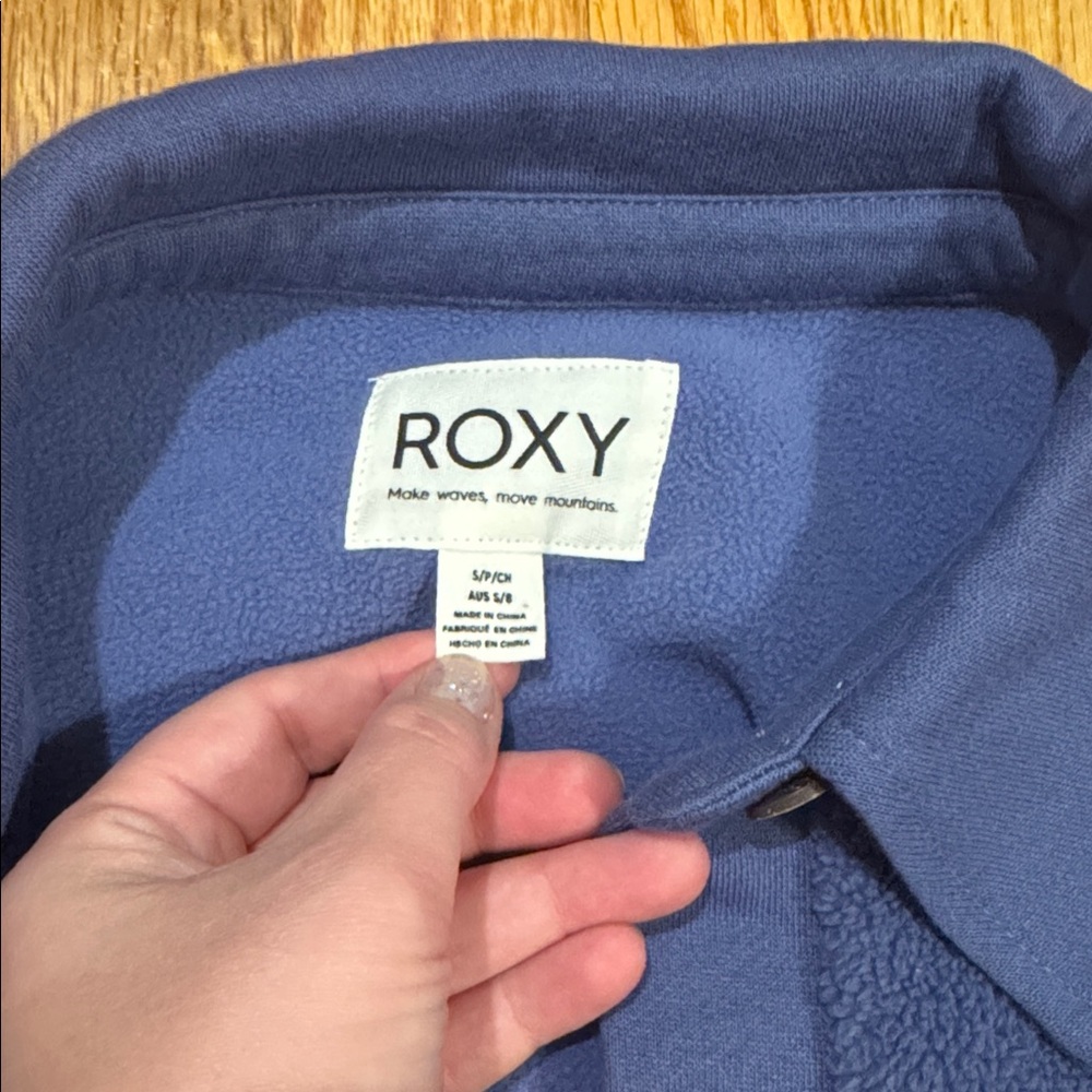 Roxy Cozy Button Up Sherpa Jacket - Picture 4 of 8
